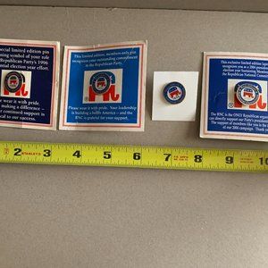 Vintage - 1996, 1998, 1999, and 2004 RNC Lapel Pins